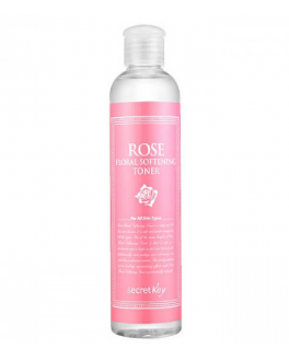 Secret Key Tonic hidratant cu extract de trandafir de Damasc pentru față Floral Softening Toner, 248 ml