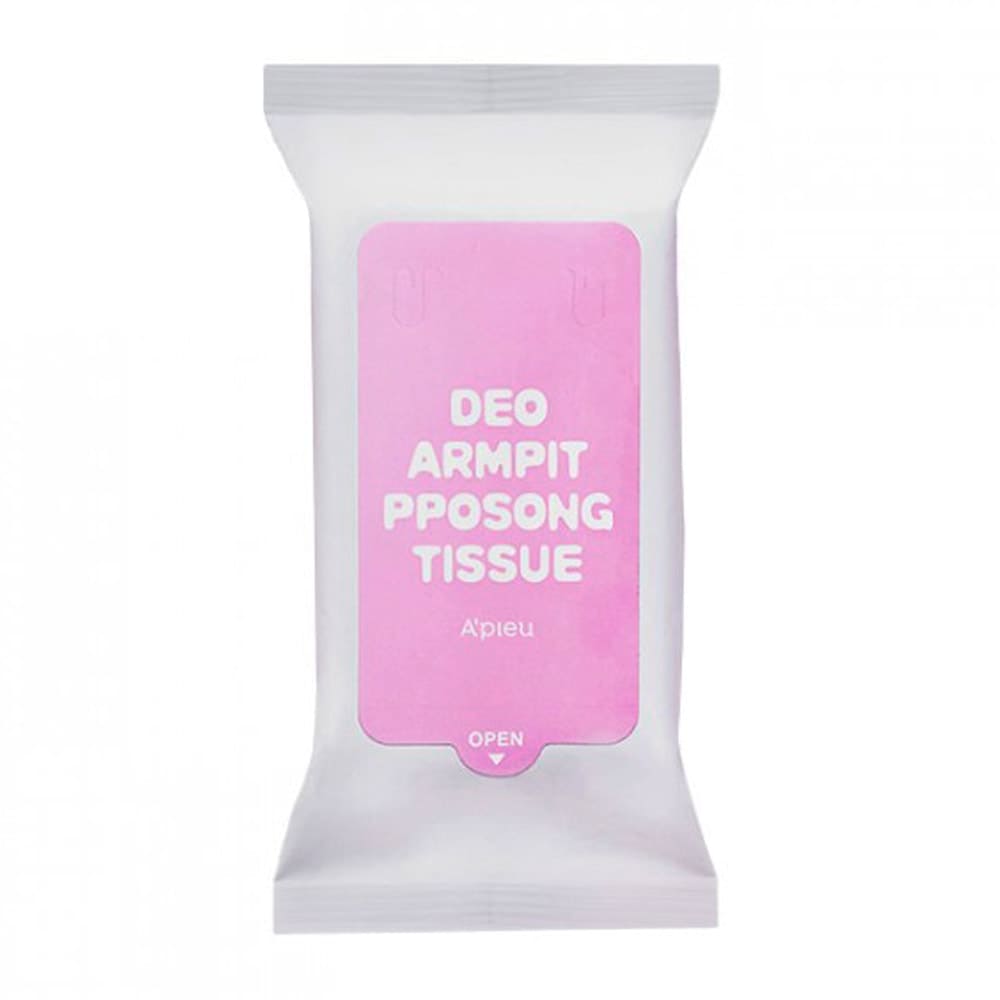 Apieu Дезодорирующие салфетки для защиты от пота Deo Armpit Pposong Tissue, 10 шт
