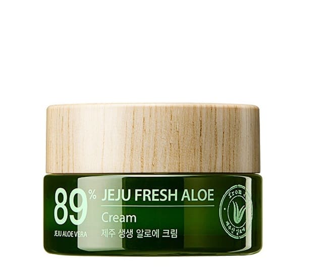 the SAEM Увлажняющий освежающий крем 89% алоэ вера Jeju Fresh Aloe Cream, 50 мл