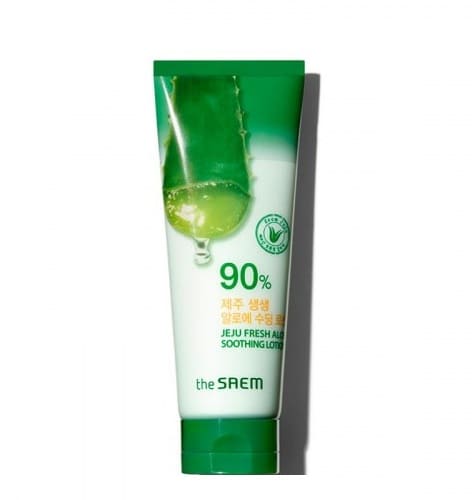 the SAEM Освежающий успокаивающий лосьон 90% алоэ вера Jeju Fresh Aloe Soothing Lotion 90%, 250 ml