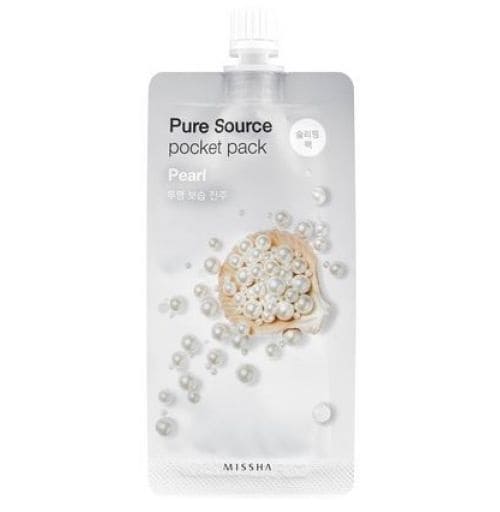 Missha Mască de noapte cu extract de perle pentru față Pure Source Pocket Pack Pearl