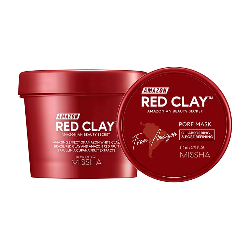 Missha Mască de curățare pentru față Amazon Red Clay Pore Mask, 110 ml