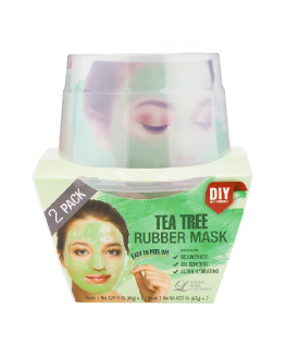 Lindsay Masca de alginat cu ulei de arbore de ceai Tea-tree Rubber Mask, 2buc
