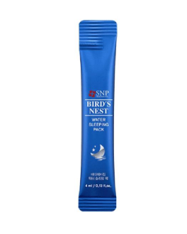 SNP Mască de noapte cu efect de întinerire pe bază de cuib de rândunică Bird’s Nest Water Sleeping Pack, 1 buc x 4 ml