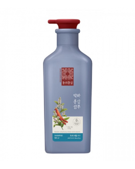 Kerasys Освежающий шампунь против перхоти с мятой и женьшенем Dong Ui Hong Sam Peppermint Red Ginseng, 500 ml