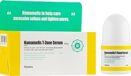 Apieu Сыворотка для лица с экстрактом гаммамелиса для Т-зоны Hamamelis T-Zone Serum, 45ml