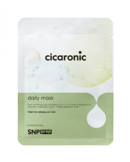 SNP Mască din tesatura calmantă cu extract de Centella Asiatica și acid hialuronic Prep Cicaronic Daily Mask