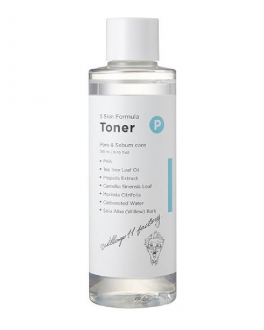 Village 11 Factory Toner pentru curățarea profundă și îngustarea porilor P Skin Formula Toner, 250 ml