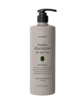 simplyO Шампунь для волос Biotin For Hair Loss Green Breeze, 500 мл