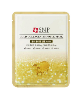 SNP Mască- fiolă cu extract de aur și colagen Gold Collagen Ampoule Mask, 1 buc