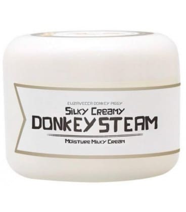 Elizavecca Crema hidratantă cu lapte de măgarita Silky Creamy Donkey Steam Moistrure Milky Cream, 100ml