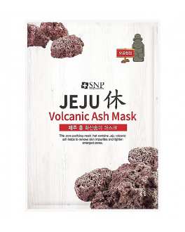 SNP Mască purificatoare din țesătură cu cenușă vulcanică Jeju Volcanic Ash Mask, 1 buc