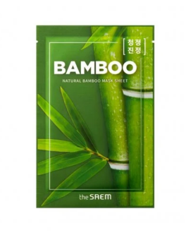the SAEM Mască din țesătură cu bambus pentru față Natural Mask Sheet Bamboo, 1 buc