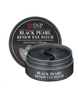 SNP Patch- uri hidrogel cu extract de praf de perle pentru ochi Black Pearl Renew Eye Patch, 60 buc