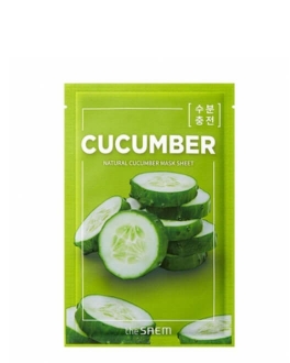 the SAEM Mască din țesătură pentru față Natural Cucumber, 1 buc