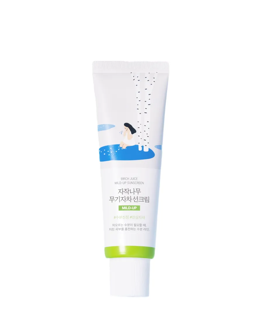 ROUND LAB Солнцезащитный крем Birch Juice Mild-Up SPF 50+ PA++++, 50 мл