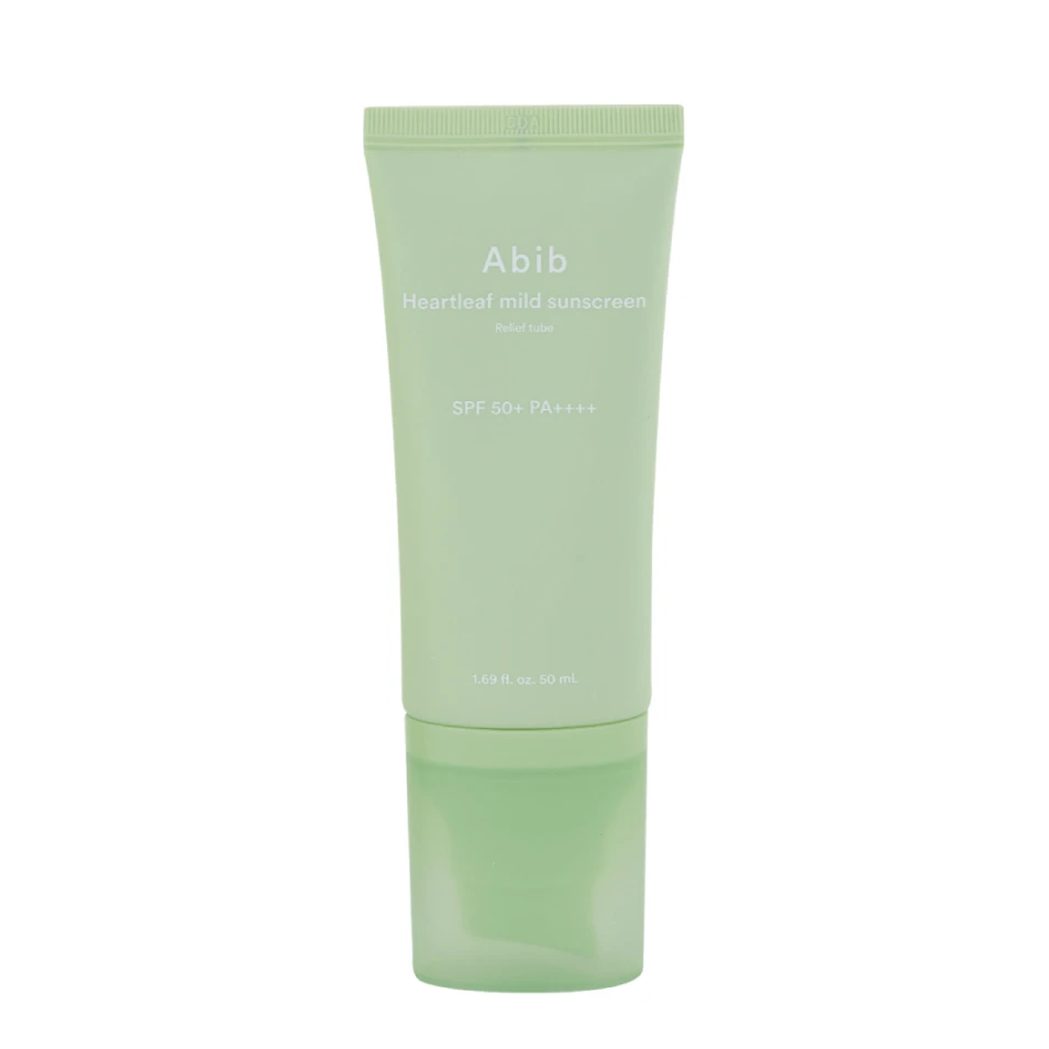 Abib Cremă cu protecție solară Heartleaf Mild Sunscreen Relief Tube SPF50+ PA++++, 50 ml