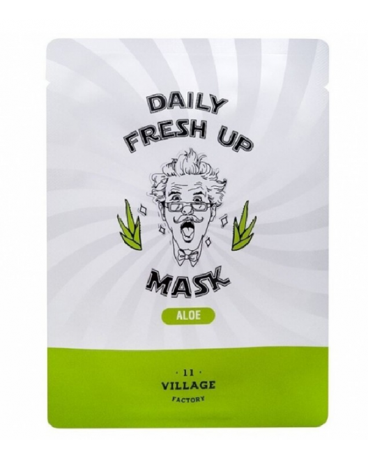 Village 11 Factory Увлажняющая тканевая маска для лица Daily Fresh Up Mask Aloe