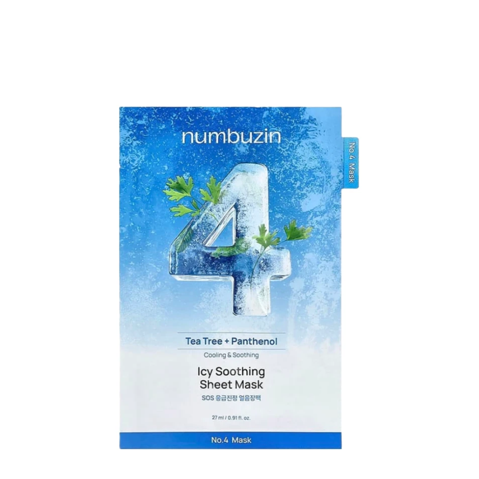 Numbuzin Тканевая маска No.4 SOS Icy Soothing, 27 мл