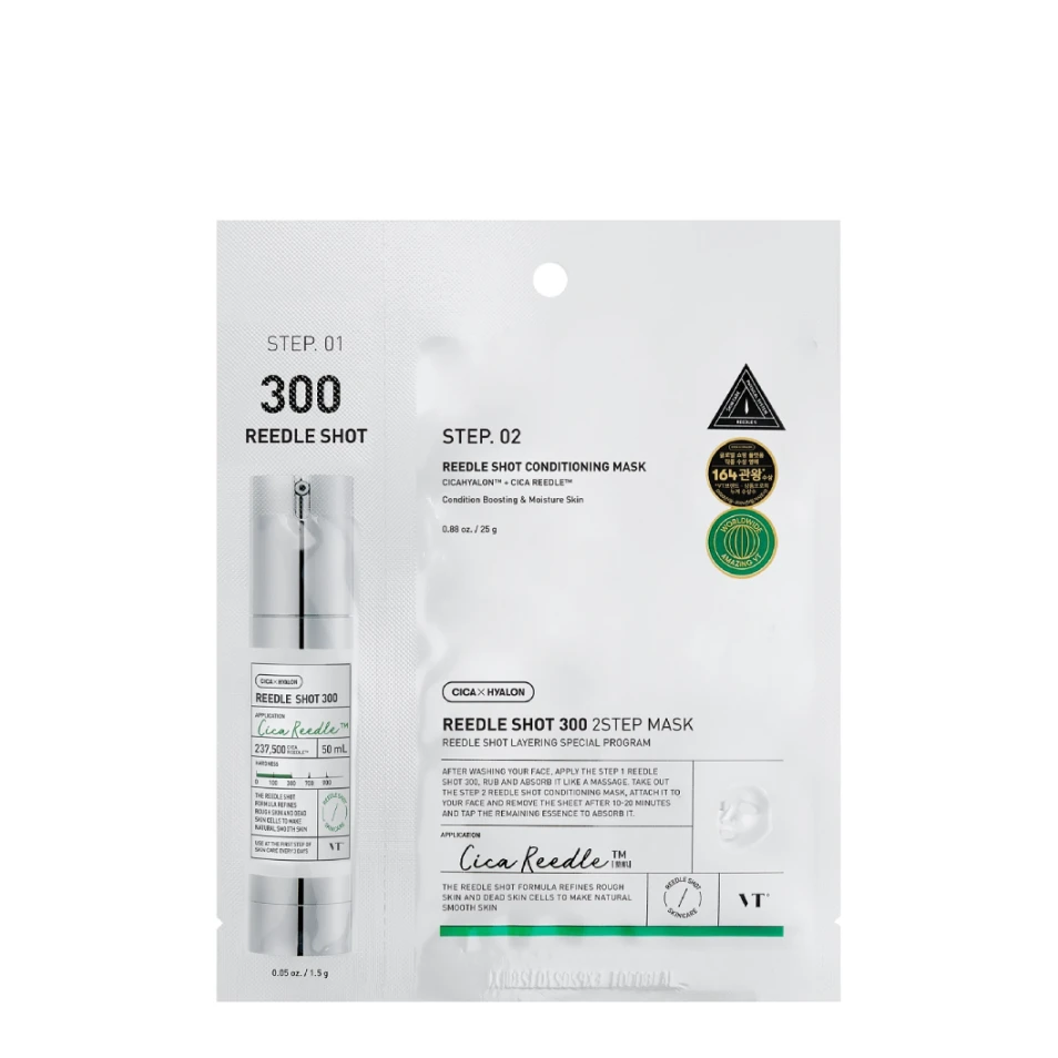 VT COSMETICS Двухфазная маска для лица Reedle Shot 300 2 Step, 1 шт
