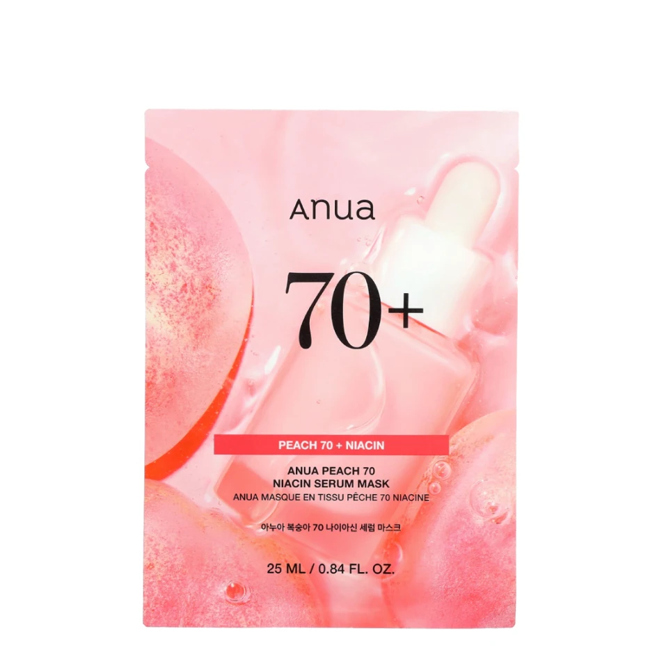Anua Mască din țesătură Peach 70% Niacin Serum Mask, 1 buc
