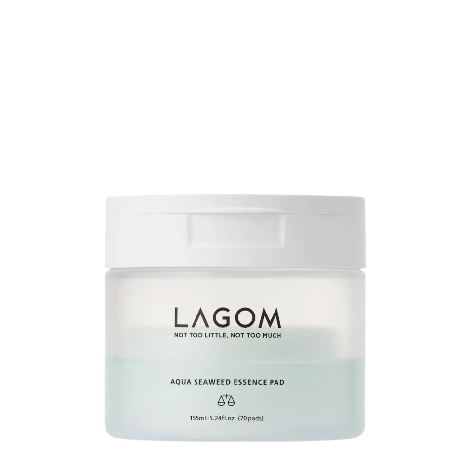 LAGOM Discuri-toner Aqua Seaweed Essence Pad, 70 buc