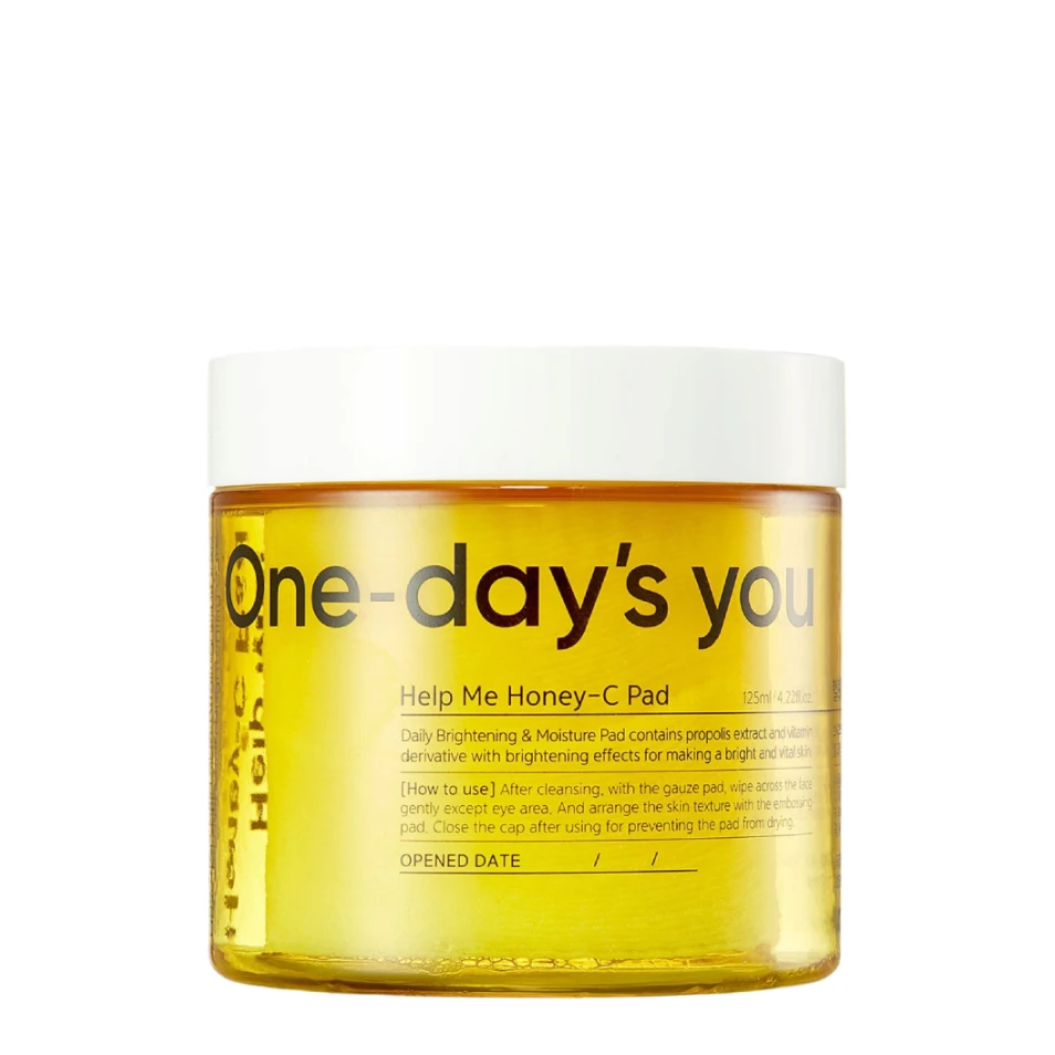 One-days you Осветляющие тонер-пэды Help Me Honey-C Pad, 60 шт