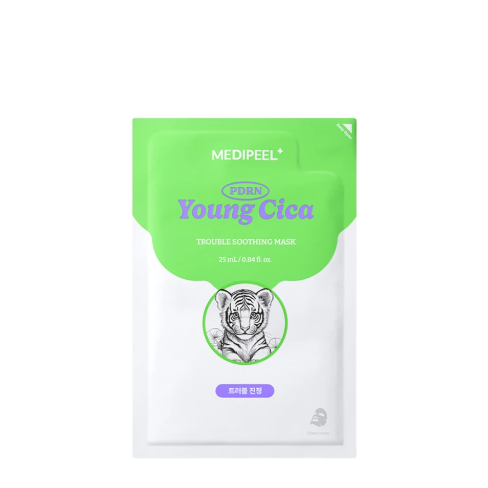 MEDIPEEL Mască din țesătură Young Cica PDRN Trouble Soothing, 25 ml
