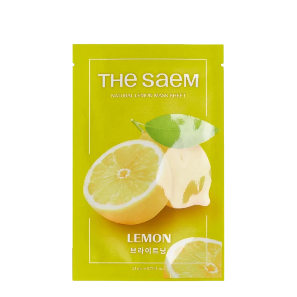 the SAEM Mască iluminatoare din țesătură Natural Lemon, 1 buc