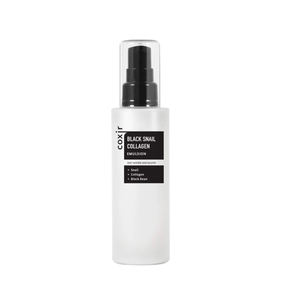 Coxir Emulsie anti-îmbătrânire pentru față Black Snail Collagen, 100 ml