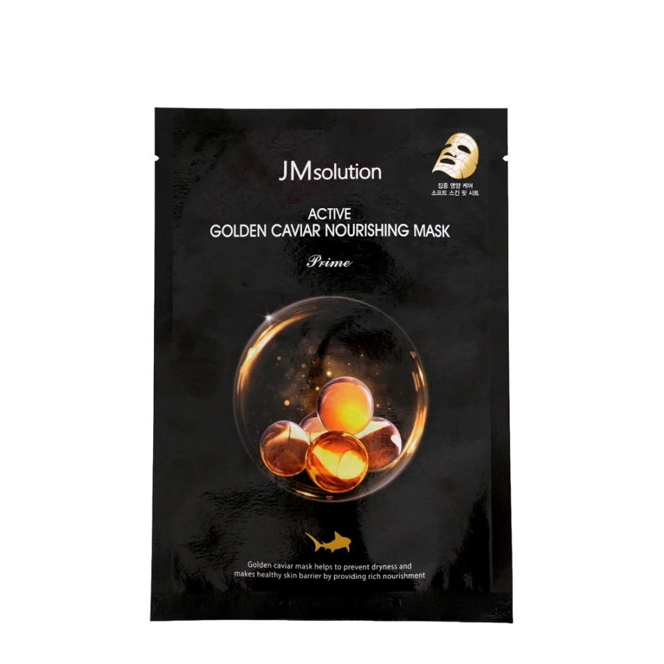 JMsolution Mască rejuvenantă din țesătură Active Golden Caviar, 30 ml