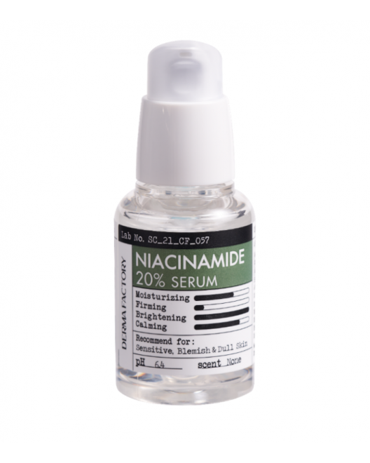 Derma Factory Ser pentru față Niacinamide 20%, 30 ml
