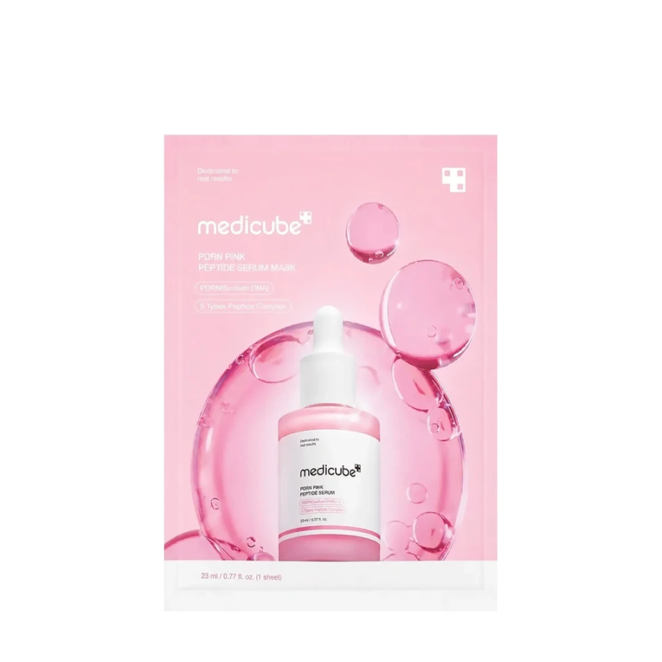 Medicube Mască din țesătură PDRN Pink Peptide Serum, 23 g