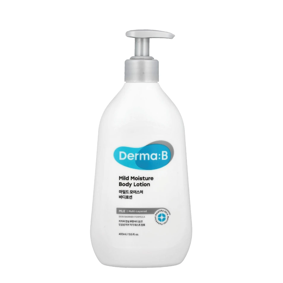 Derma:B Loțiune de corp hidratantă Mild Moisture, 400 ml