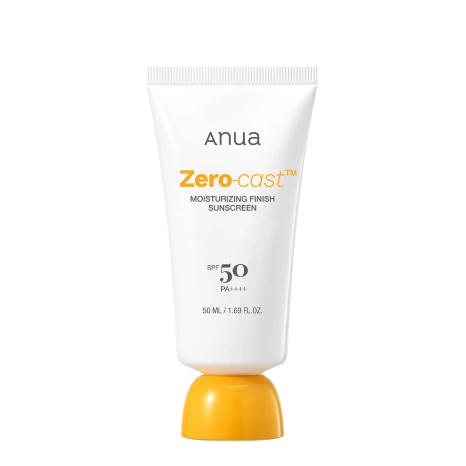 Anua Солнцезащитный крем Zero-Cast Moisturizing Finish Sunscreen SPF50, 50 мл