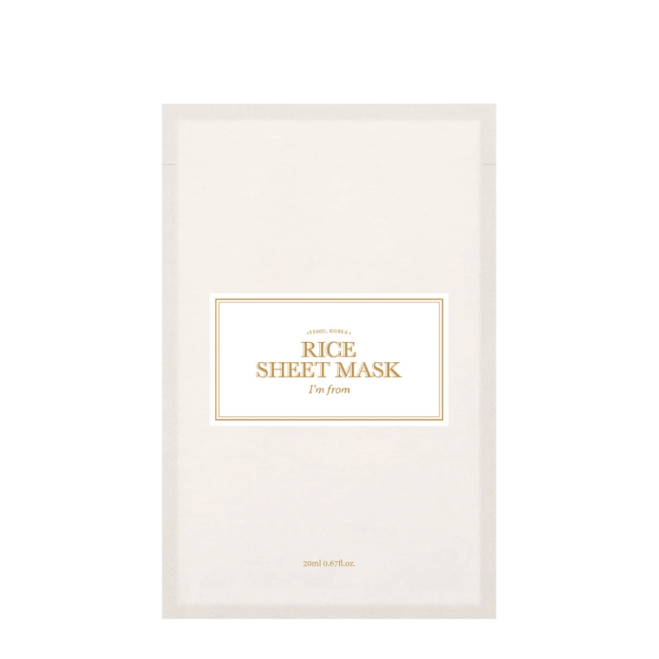 I'm From Mască din țesătură Rice Sheet Mask, 20 ml
