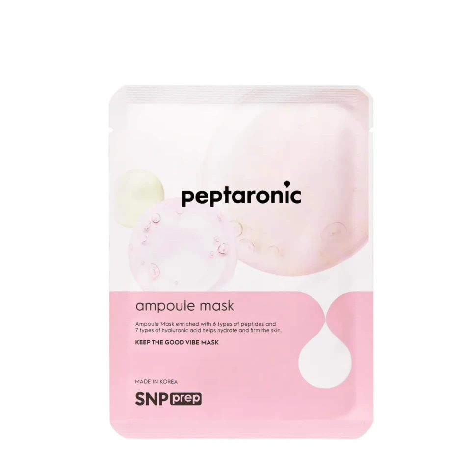 SNP Mască din țesătură hidratantă cu peptide Prep Peptaronic Ampoule Mask, 1 buc