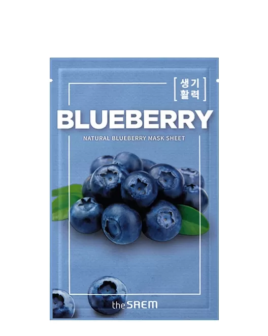 the SAEM Обновляющая тканевая маска Natural Blueberry, 1 шт