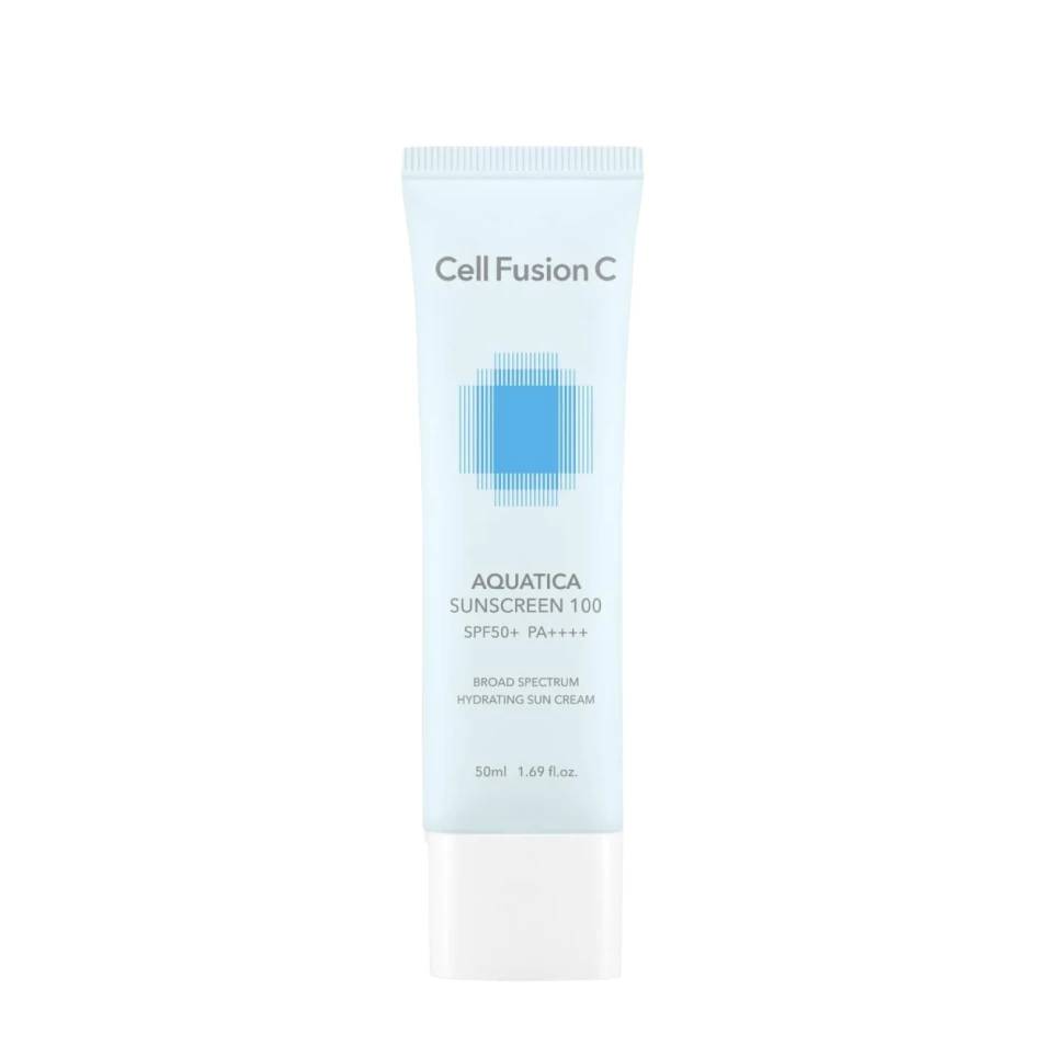 Cell Fusion C Cremă cu protecție solară Aquatica Sunscreen 100 SPF50+ PA++++, 50 ml