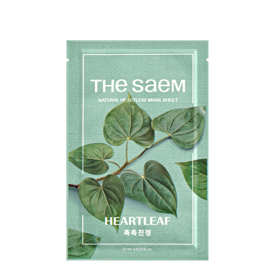 the SAEM Успокаивающая тканевая маска Natural Heartleaf, 21 мл