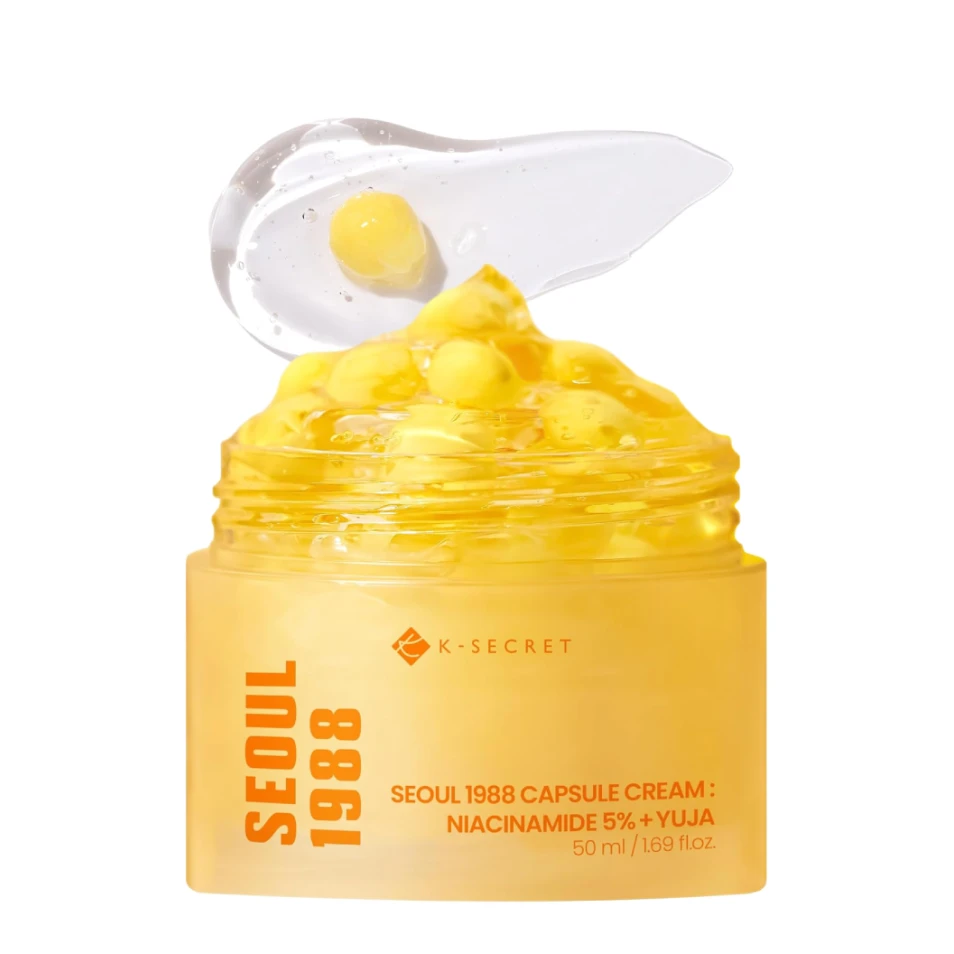 K-SECRET Капсульный крем SEOUL 1988 Capsule Cream Niacinamide 5% + Yuja, 50 мл