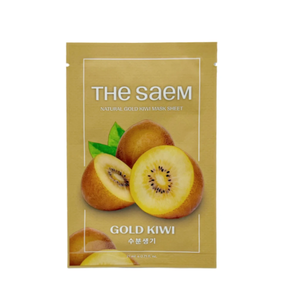 the SAEM Mască regenerantă din țesătură Natural Gold Kiwi, 1 buc