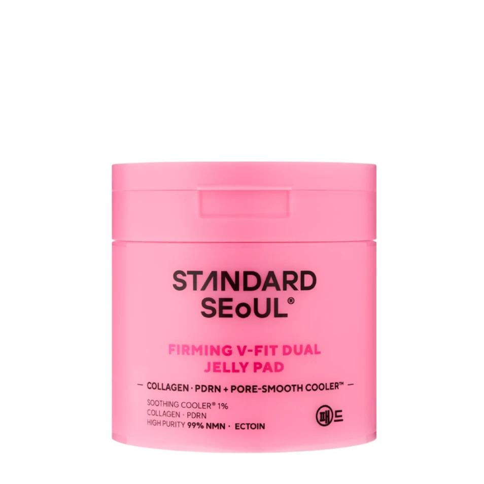 STANDARD SEOUL Discuri-toner cu efect de întărire și mască Firming V-Fit Dual Jelly Pad, 60 buc