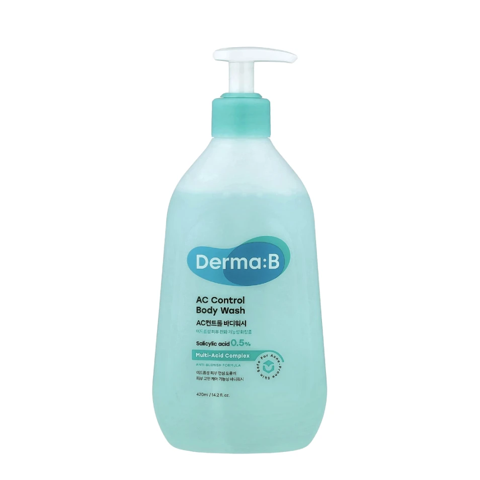 Derma:B Gel de duș antiinflamator AC Control, 420 ml