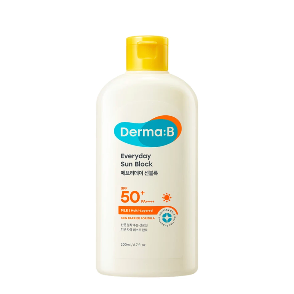 Derma:B СПФ лосьон для лица и тела Everyday Sun Block SPF50+ PA++++, 200 мл