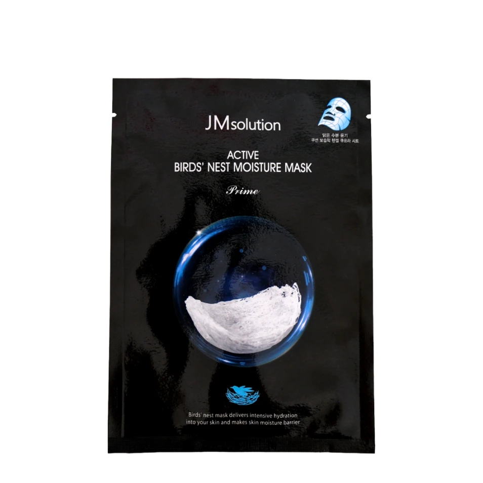 JMsolution Mască hidratantă din țesătură Active Birds Nest, 30 ml