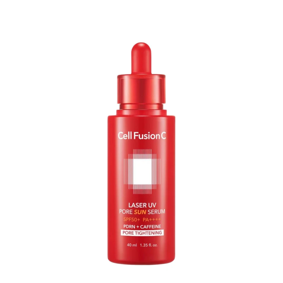 Cell Fusion C Ser cu protecție solară pentru îngustarea porilor Laser UV Pore SPF50+ PA++++, 40 ml
