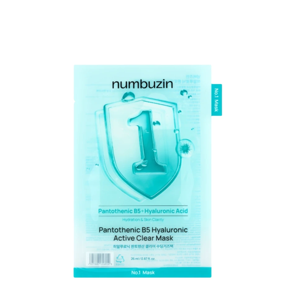 Numbuzin Тканевая маска No.1 Pantothenic B5 Hyaluronic Active, 26 мл