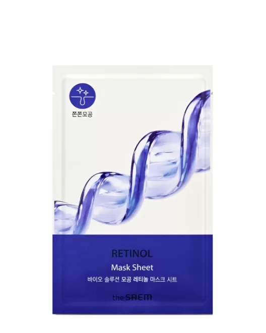 the SAEM Омолаживающая тканевая маска Bio Solution Pore Tightening Retinol, 1 шт