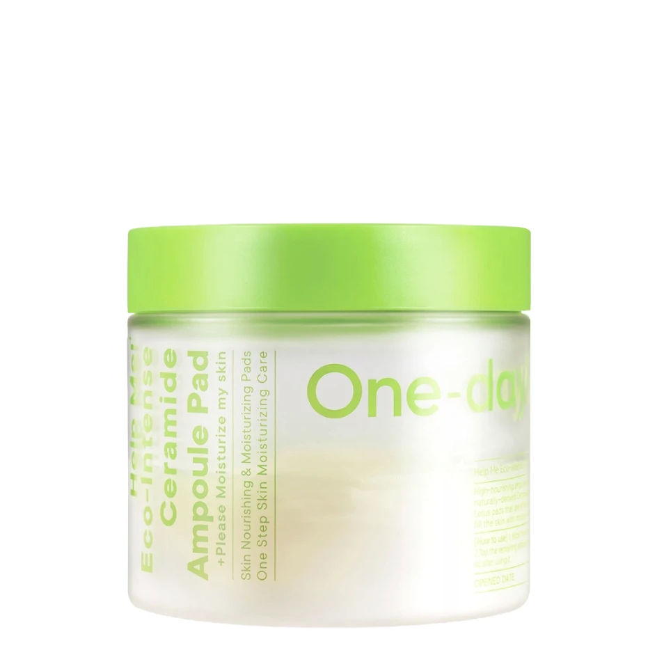 One-days you Восстанавливающие тонер-пэды Help Me Eco-Intense Ceramide Ampoule Pad, 90 шт.